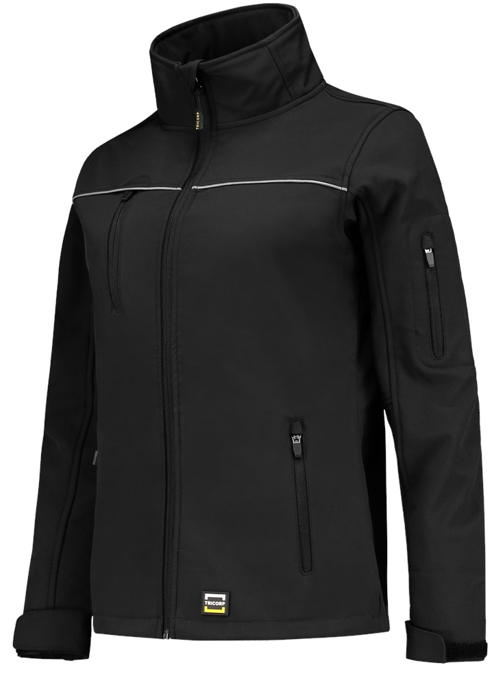 TRICORP-Kälteschutz, Softshell-Arbeits-Berufs-Jacke, Exzellent Damen, Basic Fit, 340 g/m², black