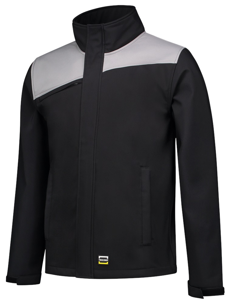 TRICORP-Kälteschutz, Softshell-Arbeits-Berufs-Jacke, Bicolor, Basic Fit, 340 g/m², black-grey
