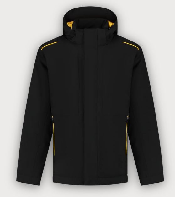 Tricorp Softshelljake Winter Tech Shell Accent, Black-Yellow