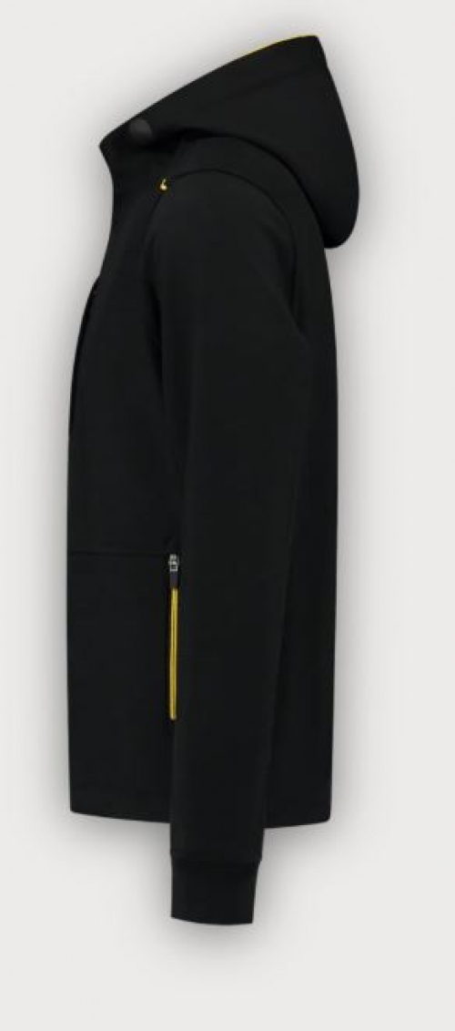 Tricorp Softshelljacke Kapuze Accent, Black-Yellow