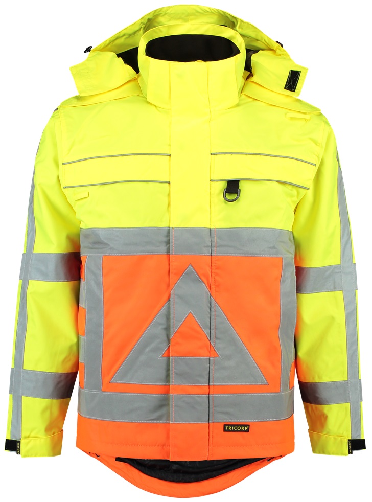 TRICORP-Warnschutz, Winter-Warn-Parka für Verkehrsregler, 200 g/m², warnorange/warngelb