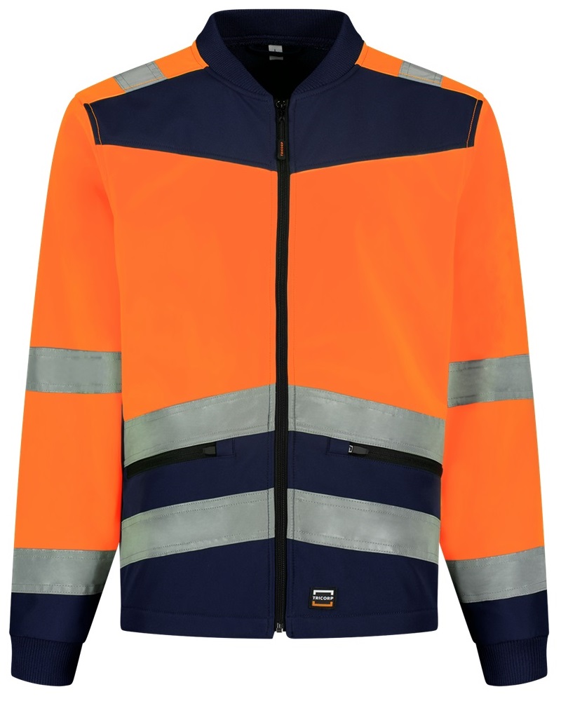 TRICORP-Warnschutz, Warn-Softshelljacke, Bicolor, 300 g/m², orange-ink