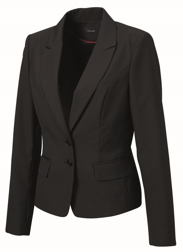 TRICORP-Jobwear, Blazer Damen, Basic Fit, 270 g/m², black-stripe


