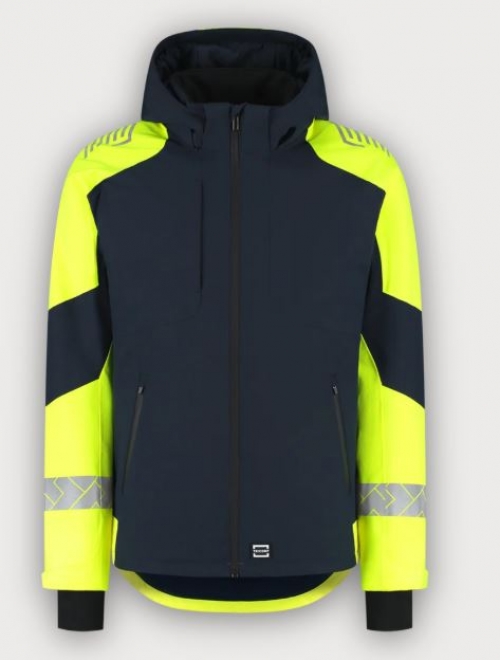Tricorp Warnschutz Winterjacke Ripstop Reflective Redefined, Ink-Fluor Yellow