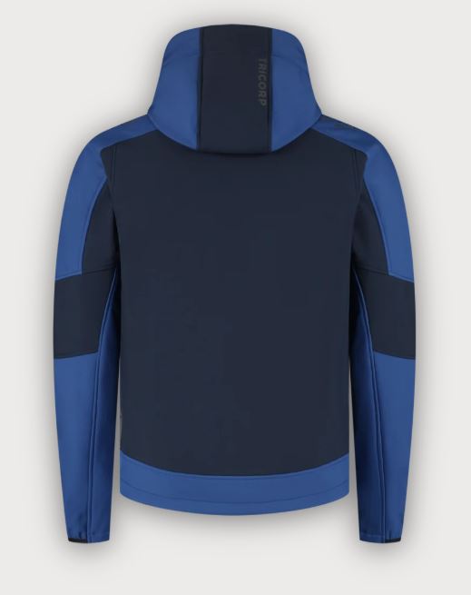 Tricorp Softshelljacke Kapuze Bicolor Redefined, Ink-Royal Blue