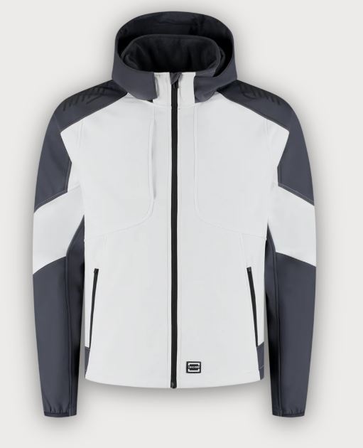 Tricorp Softshelljacke Kapuze Bicolor Redefined, White-Anthracite