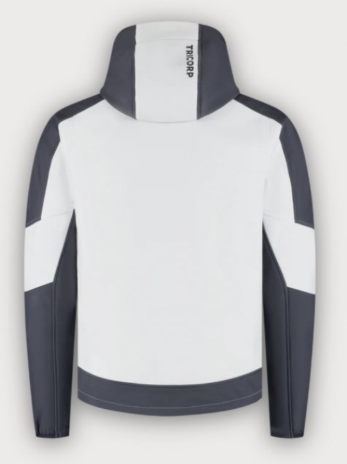 Tricorp Softshelljacke Kapuze Bicolor Redefined, White-Anthracite