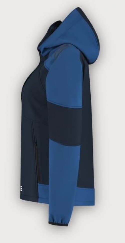 Tricorp Softshelljacke Kapuze Bicolor Redefined Damen, Ink-Royal Blue