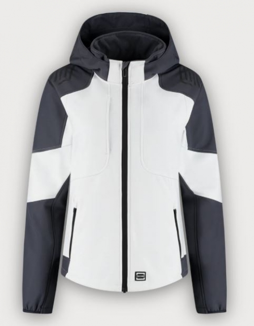 Tricorp Softshelljacke Kapuze Bicolor Redefined Damen, White-Anthracite