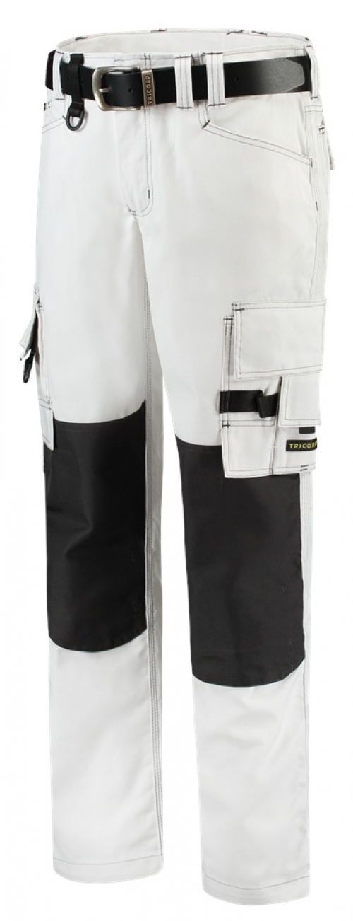 TRICORP-Jobwear, Arbeitshose Canvas Cordura-Besatz, Basic-Fit, 300 g/m², white/darkgrey