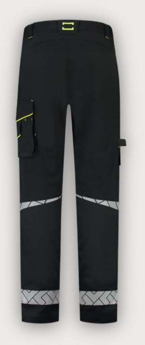 Tricorp Arbeitshose Funktionelle Stretch Reflective Redefined, Black-Fluor Yellow