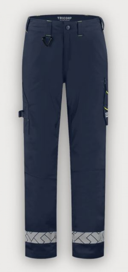 Tricorp Arbeitshose Funktionelle Stretch Reflective Redefined, Ink-Fluor Yellow