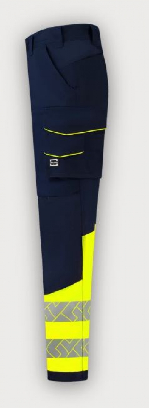 Tricorp Warnschutz Arbeitshose Funktionelle Stretch High Vis Redefined, Ink-Fluor Yellow