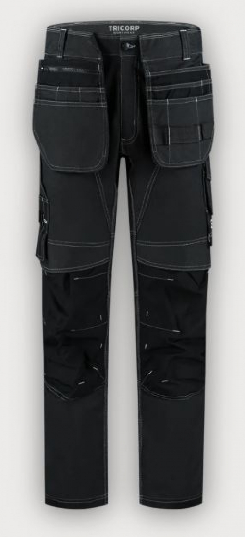 Tricorp Denim Arbeitshose Funktionelle Stretch Redefined Holstertaschen, Black