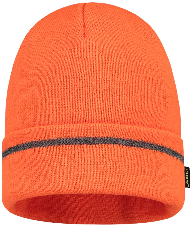 TRICORP-Warnschutz, Warn-Mütze Reflexstreifen, Basic Fit, fluor orange
