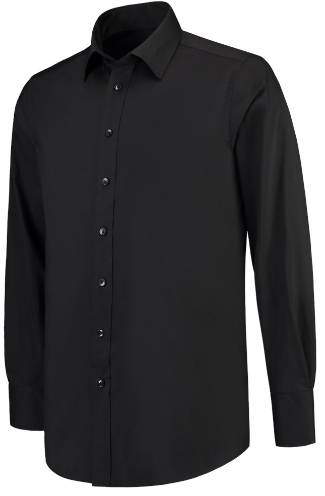 TRICORP-Jobwear, Hemd Stretch, Basic Fit, 110 g/m², black