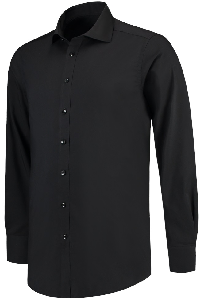 TRICORP-Jobwear, Hemd Stretch, Slim Fit, 110 g/m², black