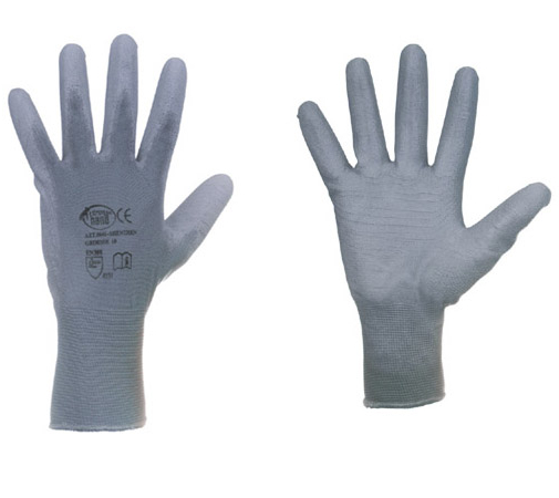 F-STRONGHAND, Feinstrick-Arbeits-Handschuhe SHENZHEN, grau, VE = 12 Paar