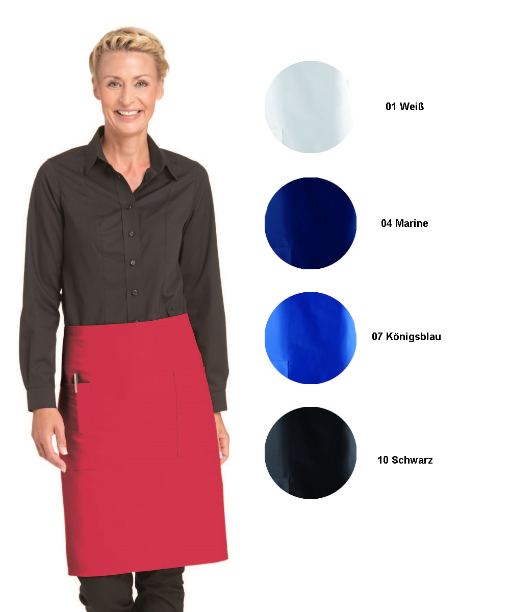 LEIBER-Jobwear, Vorbinder, Arbeits-Berufs-Schürze, schwarz