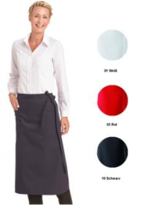 LEIBER-Jobwear, Bistroschürze, Arbeits-Berufs-Schürze, Vorbinder, ca. 215g/m², rot