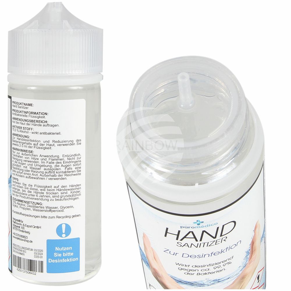 HAND-SANITIZER - Handdesinfektion - Hände-Desinfektionsmittel, 120 ml