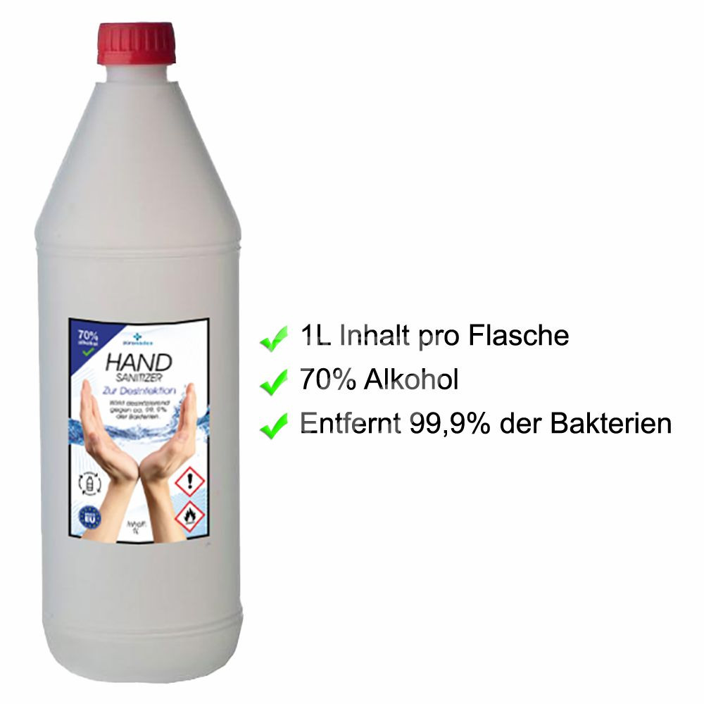 HAND-SANITIZER - Handdesinfektion - Hände-Desinfektionsmittel, 1000 ml