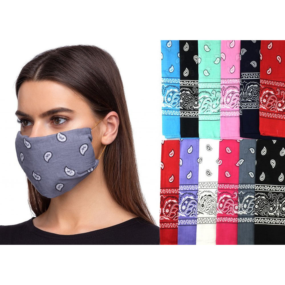Gesichtsmaske „Bandana“, Selbstanfertigung, VE = 12 Stk.