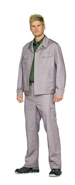 KÜBLER Bundjacke Arbeitsjacke Berufsjacke Schutzjacke Arbeitskleidung Berufskleidung Komfort Dress Blousonform hellgrau