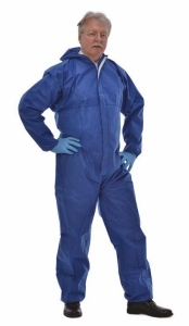 ZVG-zetDress Einwegschutz, Einweg-Overall, Schutzanzug, Einmal-Schutzoverall, Tritex Pro blau, VE = 25 Stück