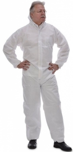 ZVG-zetDress Einwegschutz, Einweg-Overall, Schutzanzug, Einmal-Schutzoverall, Tritex Pro weiß, VE = 25 Stück