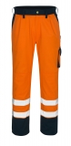 Gr.42 MASCOT-Workwear-Warn-Schutz-Bund-/Arbeits-Sicherheits-Berufs-Hose, TORINO, MG290, orange/marin