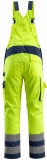 MASCOT-Warnschutz, Warn-Latzhose, Barras, 310 g/m², gelb/marine