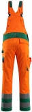 MASCOT-Warnschutz, Warn-Latzhose, Barras, 290 g/m², orange/grün