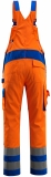 MASCOT-Warnschutz, Warn-Latzhose, Barras, 290 g/m², orange/kornblau