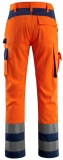 MASCOT-Warnschutz, Warn-Schutz-Arbeits-Berufs-Bund-Hose, OLINDA, MG290, orange/marine