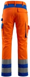 Gr.50 MASCOT-Warnschutz-Bundhose, Olinda, SAFE COMPETE, 76 cm, 290 g/m², orange/kornblau