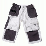 MASCOT Handwerker-Knie-Bundhose, Arbeits-Berufs-Shorts, JACA, MG270, weiß