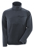 MASCOT-Kälteschutz, Fleecepullover mit kurzem Reißverschluss, 260 g/m², schwarzblau