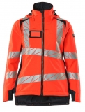 MASCOT-Warnschutz, Warn-Damen-Winterjacke, ACCELERATE SAFE, warnrot/schwarzblau
