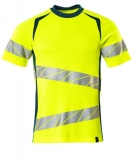 MASCOT-Warnschutz, Warn-T-Shirt, ACCELERATE SAFE, warngelb/dunkelpetroleum