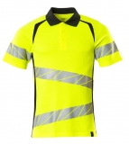 MASCOT-Warnschutz, Warn-Polo-Shirt, ACCELERATE SAFE, warngelb/schwarz