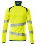 MASCOT-Warnschutz, Warn-Damen Fleecepullover, ACCELERATE SAFE, warngelb/dunkelpetroleum
