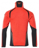 MASCOT-Warnschutz, Warn-Fleecepullover, ACCELERATE SAFE, high vis rot/schwarzblau