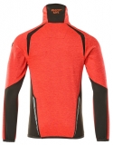 MASCOT-Warnschutz, Warn-Fleecepullover, ACCELERATE SAFE, high vis rot/dunkelanthrazit