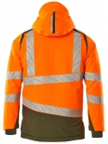 MASCOT-Warnschutz, Warn-Winterjacke, ACCELERATE SAFE, high vis orange/moosgrün