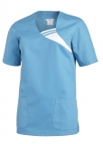 LEIBER-Jobwear, Damen-Schlupfjacke, Arbeits-Berufs-Jacke, 1/2 Arm, türkis