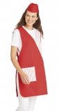 LEIBER-Jobwear, Überwurfschürze, Arbeits-Berufs-Schürze, Vorbinder, rot
