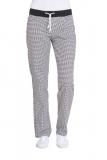 LEIBER-Jobwear, Damen-Kochhose, Bäckerhose, ca. 260 g/m², schwarz/weiss-pepita