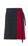 LEIBER-Jobwear, Vorbinder, Arbeits-Berufs-Schürze, ca. 215 g/m², schwarz/rot