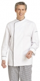 LEIBER-Jobwear, Herren-Kochjacke, ca. 190g/m², weiß/schwarz